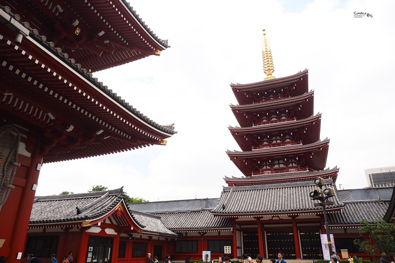 【東京景點】穿和服逛雷門,淺草寺,仲見世通!東京景點必訪!雷門夜景好美!