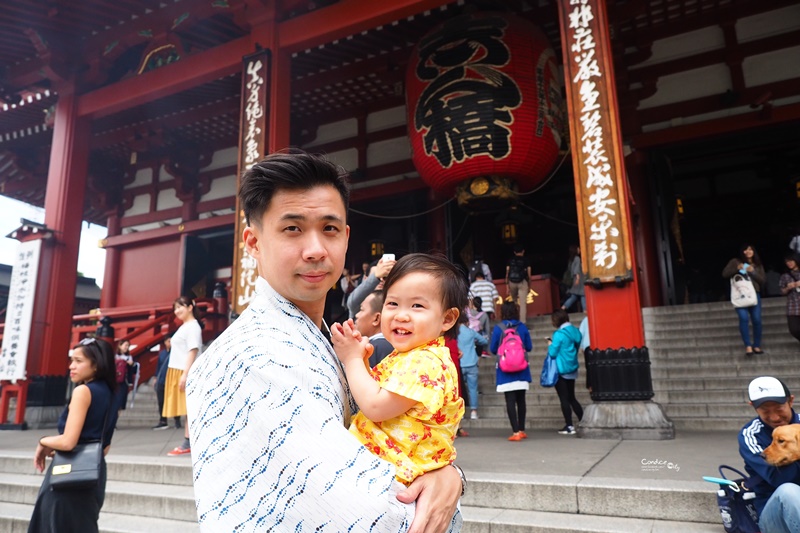 【東京景點】穿和服逛雷門,淺草寺,仲見世通!東京景點必訪!雷門夜景好美!