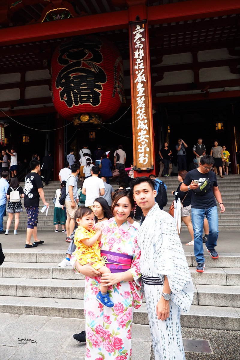 【東京景點】穿和服逛雷門,淺草寺,仲見世通!東京景點必訪!雷門夜景好美!