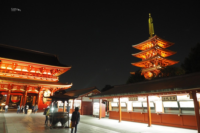 【東京景點】穿和服逛雷門,淺草寺,仲見世通!東京景點必訪!雷門夜景好美!