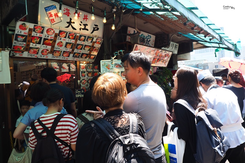 【東京景點】築地市場 東京必訪!美食多,築地市場乾淨整齊很好逛!