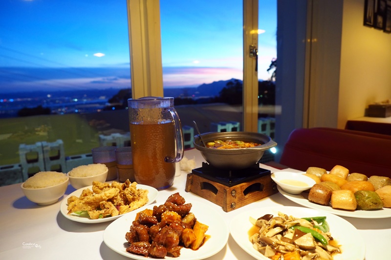 夜。後花園景觀餐廳｜陽明山餐廳,浪漫夜景超美!有中餐西餐可選! @陳小沁の吃喝玩樂