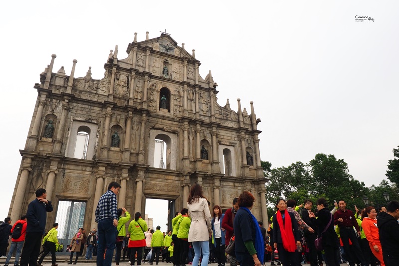 《澳門景點》大砲台花園(澳門博物館)大三巴牌坊旁,澳門必去景點!風景超美!