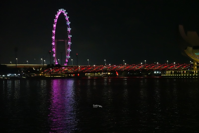 新加坡燈光秀｜ 魚尾獅公園欣賞金沙酒店燈光秀,免費必看夜景水舞秀!時間/地點位置攻略分享