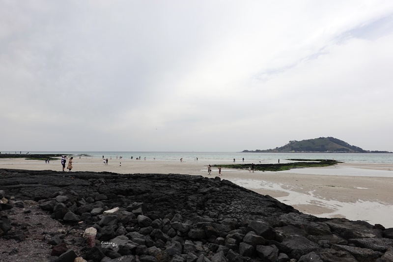 挾才海水浴場협재해수욕장｜濟州必訪景點,美麗海岸線還有美人魚雕像!