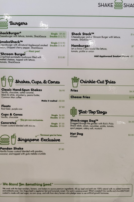 Shake Shack 新加坡｜紐約第一名美式漢堡!新加坡樟宜機場美食