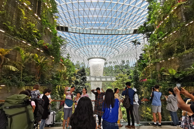 新加坡樟宜機場｜室內瀑布超屌!星耀樟宜Jewel Changi Airport