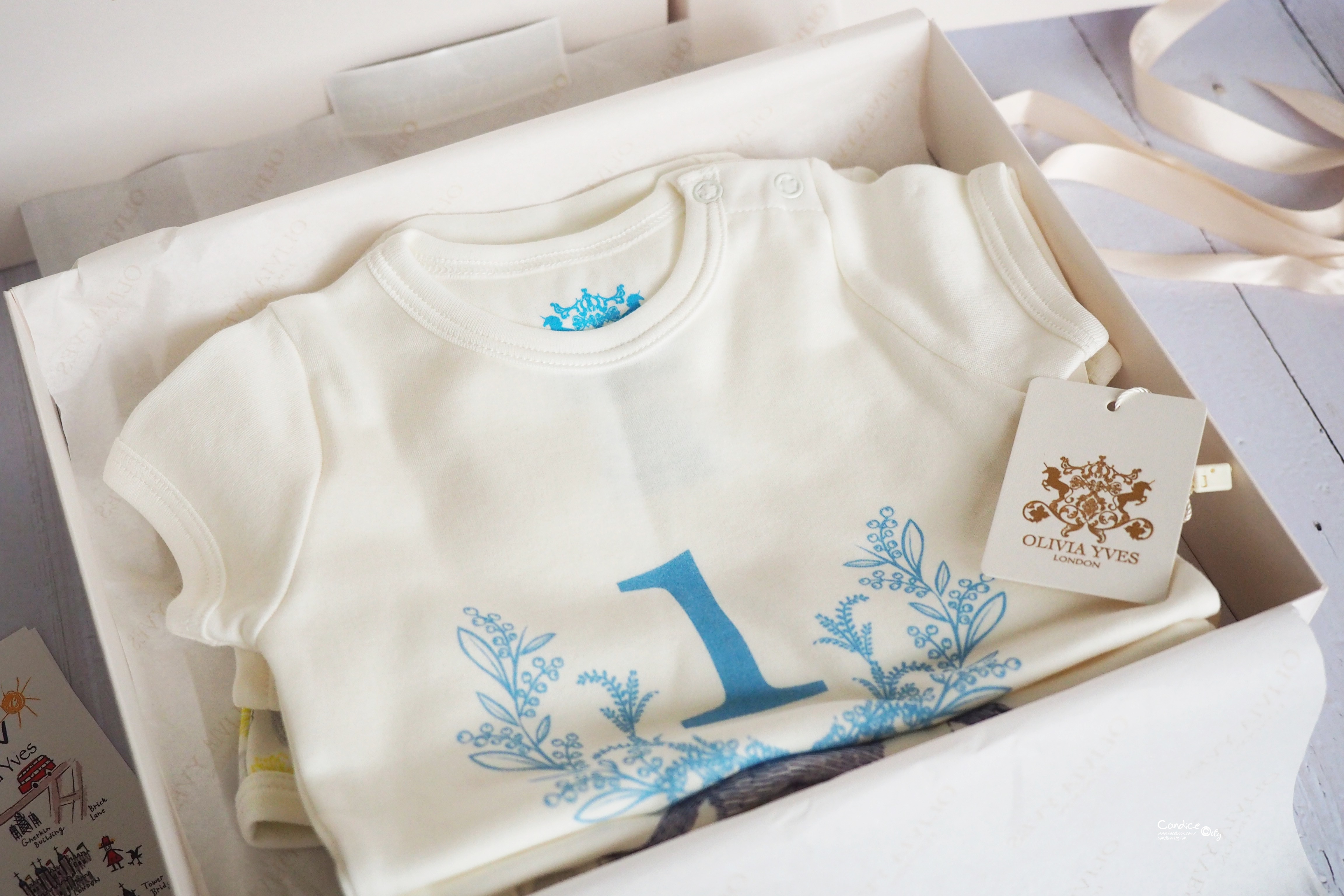 彌月禮盒推薦♥給寶貝肌膚最好的極致呵護!OLIVIA YVES LONDON有機棉嬰兒服/包屁衣