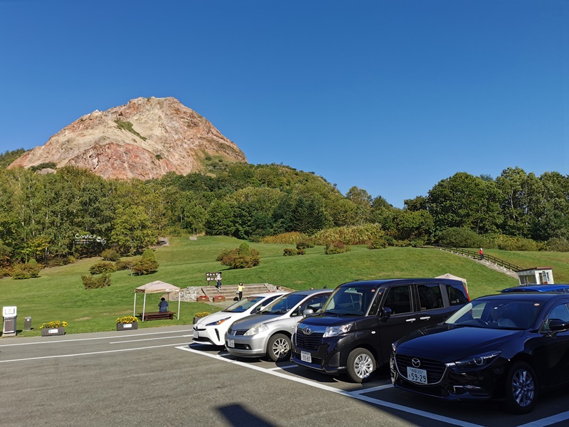 有珠山口纜車｜搭乘纜車欣賞昭和新山美景,遠眺火山口洞爺湖!