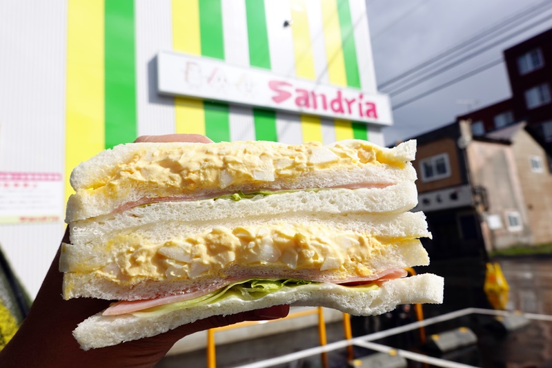 Sandria｜24小時開的札幌三明治名店!招牌蛋沙拉火腿三明治必吃! @陳小沁の吃喝玩樂