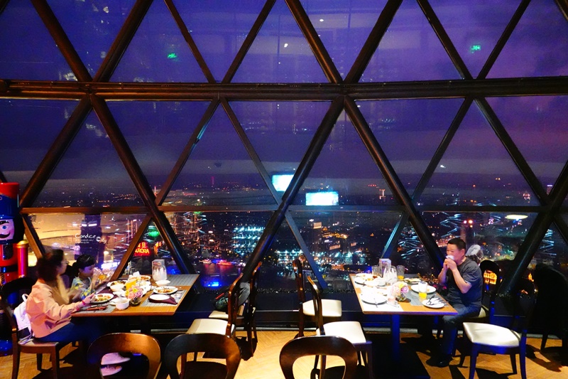 東方明珠旋轉餐廳｜東方明珠看夜景吃BUFFET晚餐,超享受上海夜景餐廳!