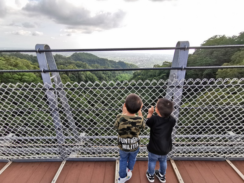 猴探井天空之橋｜漂亮南投景點,走步道看風景坐搖椅看小動物!