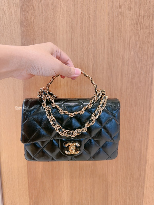 【香奈兒開箱】Chanel mini handle 我的生日禮物! 忠孝復興SOGO買