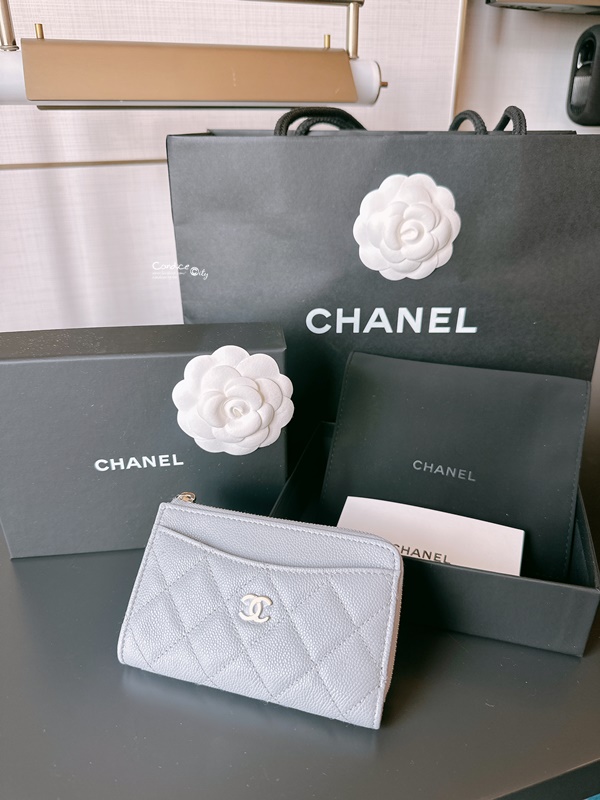 【開箱】澳門買香奈兒CHANEL 卡夾零錢包價格!一字零錢包比較心得!