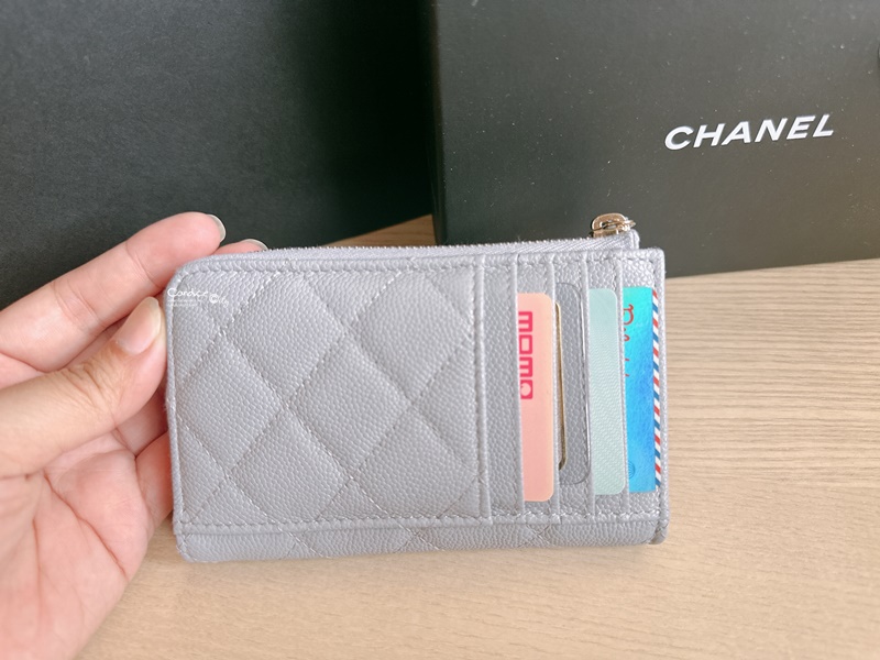 【開箱】澳門買香奈兒CHANEL 卡夾零錢包價格!一字零錢包比較心得!