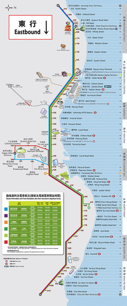 【香港自由行】交通總覽篇：機場巴士、機場快線、地鐵、山頂纜車、叮叮車、天星小輪、的士